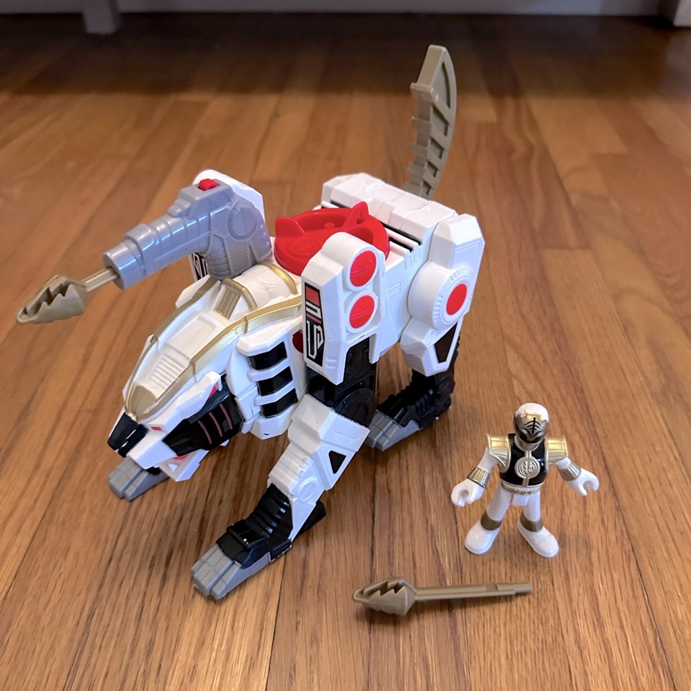 Fisher-Price Imaginext Power Rangers White Ranger and Tiger Zord